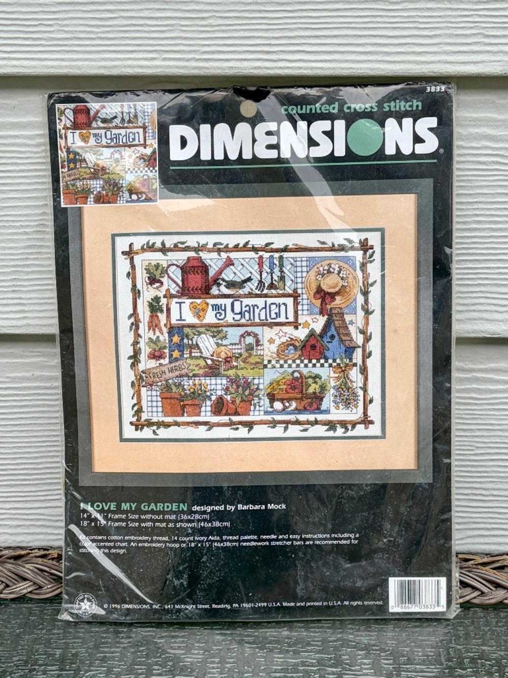 New Dimensions I Love My Garden 3833 Counted Cross Stitch Kit Barbara Mock